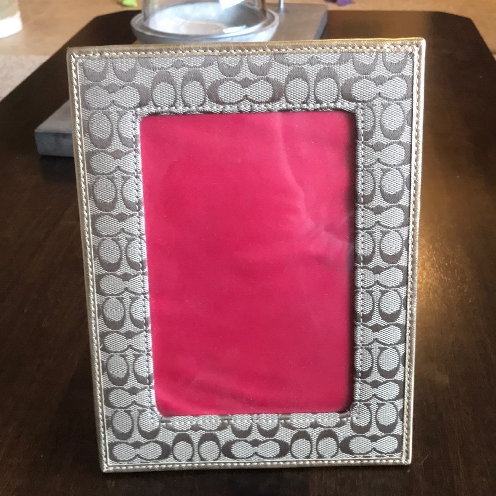 Authentic coach picture frame that fits 5x7 photo